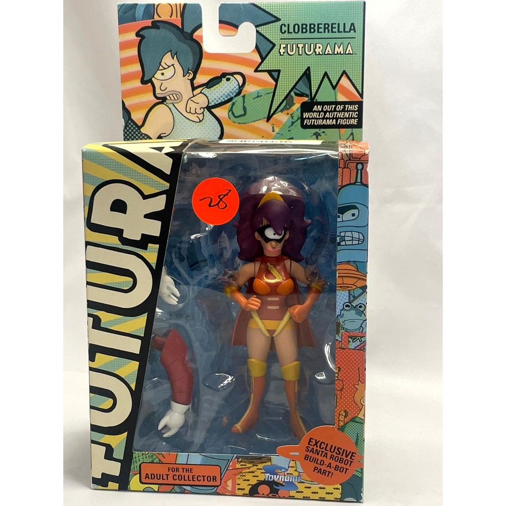 Futurama Clobberella With Robot Santa Build-A-Bot By Toynami NIB